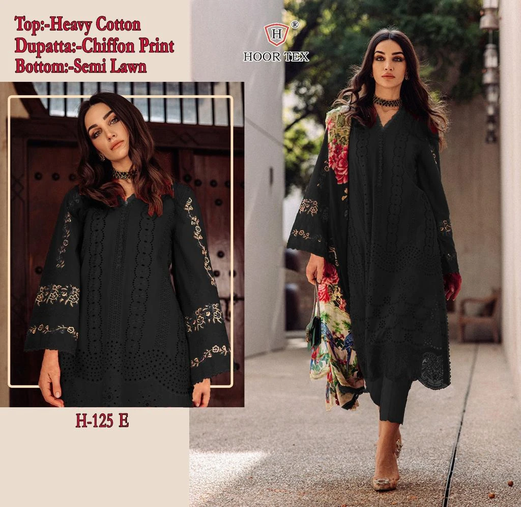 Hoor Tex H-125 Heavy Cotton Wholesale Pakistani Salwar Suit Catalog — Wholesale Salwar Suits, hoor Tex wholesale from Surat - Gallery Image 8